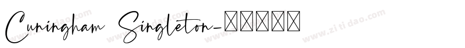 Cuningham Singleton字体转换